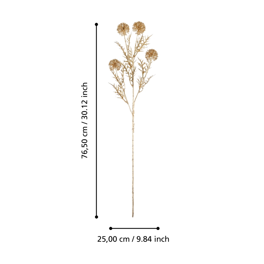 Eglo - Umjetni cvijet 76,5 cm zlatna