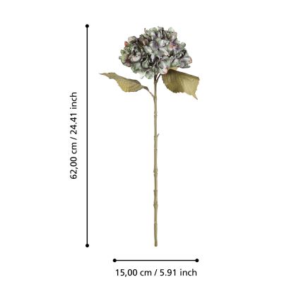 Eglo - Umjetni cvijet 62 cm zelena