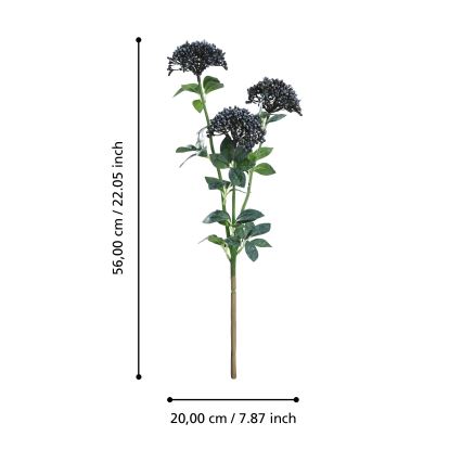 Eglo - Umjetni cvijet 56 cm plava/zelena