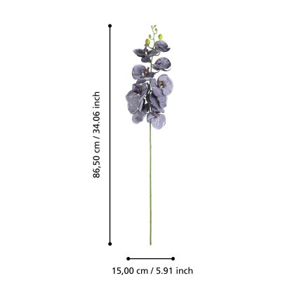 Eglo - Umjetni cvijet 86,5 cm ljubičasta