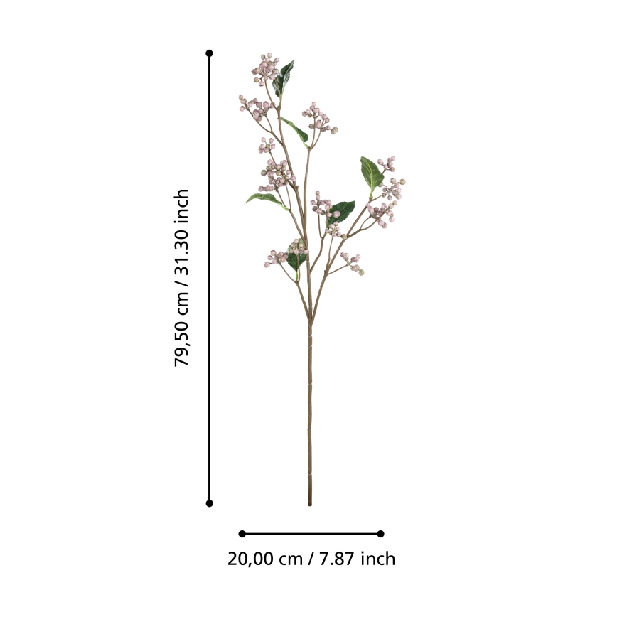 Eglo - Umjetni cvijet 79,5 cm ružičasta