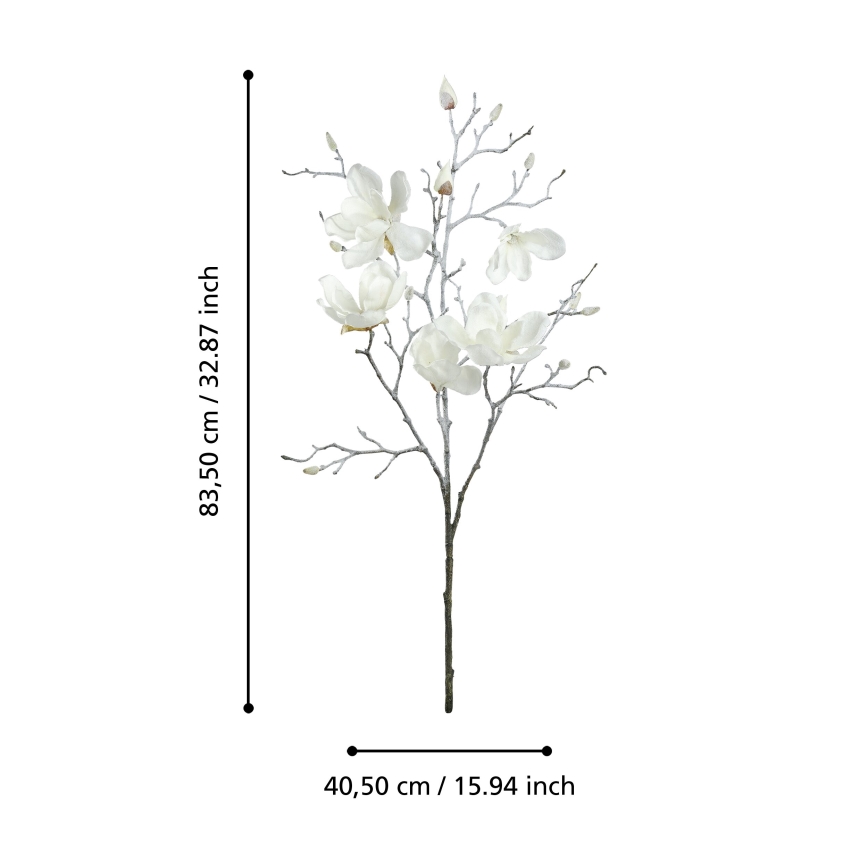 Eglo - Umjetni cvijet 83,5 cm bijela