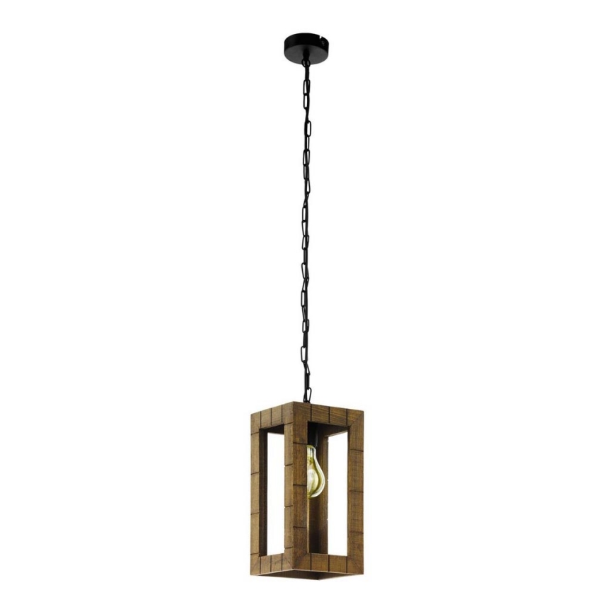 Eglo 43105 - Luster na lancu TAKHIRA 1xE27/60W/230V javor