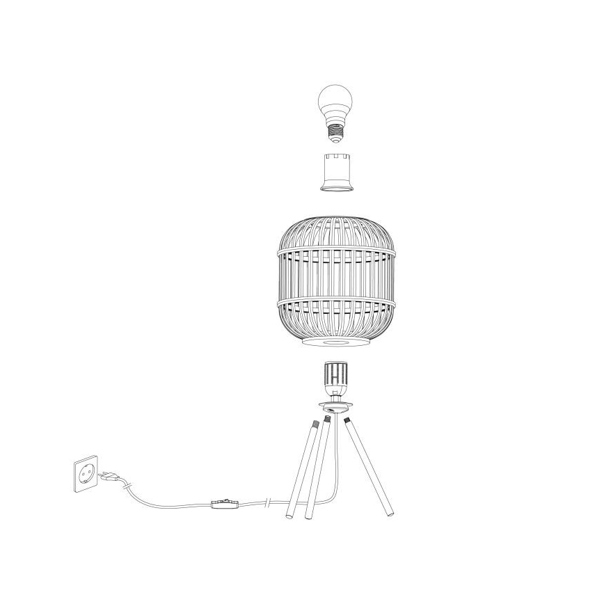 Eglo - Stolna lampa 1xE27/28W/230V