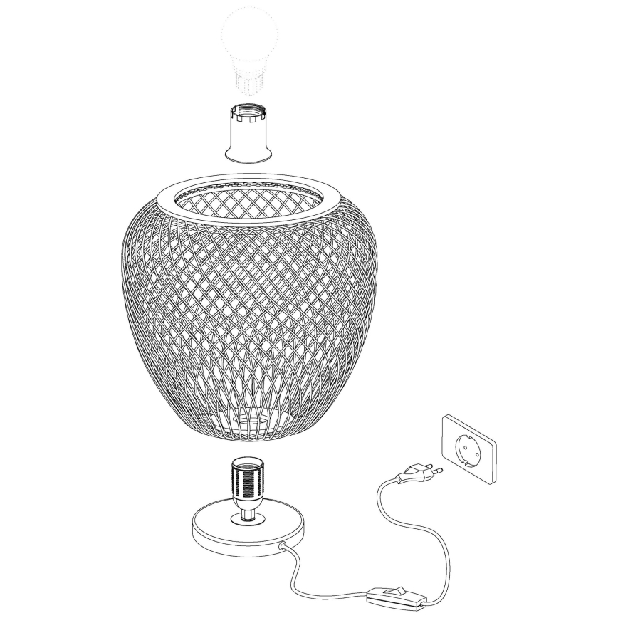 Eglo - Stolna lampa 1xE27/40W/230V