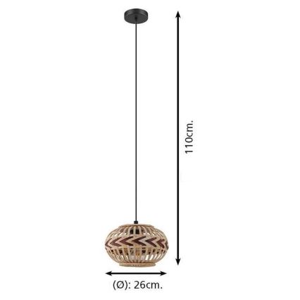 Eglo - Luster na sajli 1xE27/40W/230V