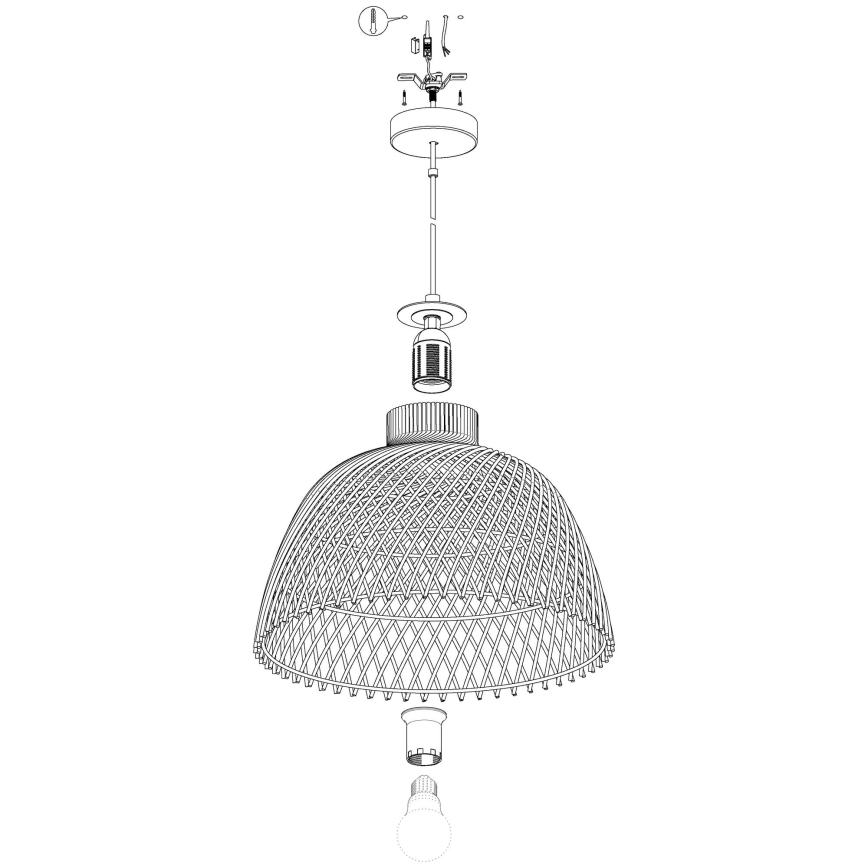 Eglo - Luster na sajli 1xE27/40W/230V