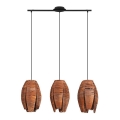 Eglo 43295 - Luster na sajli MONGU 3xE27/40W/230V