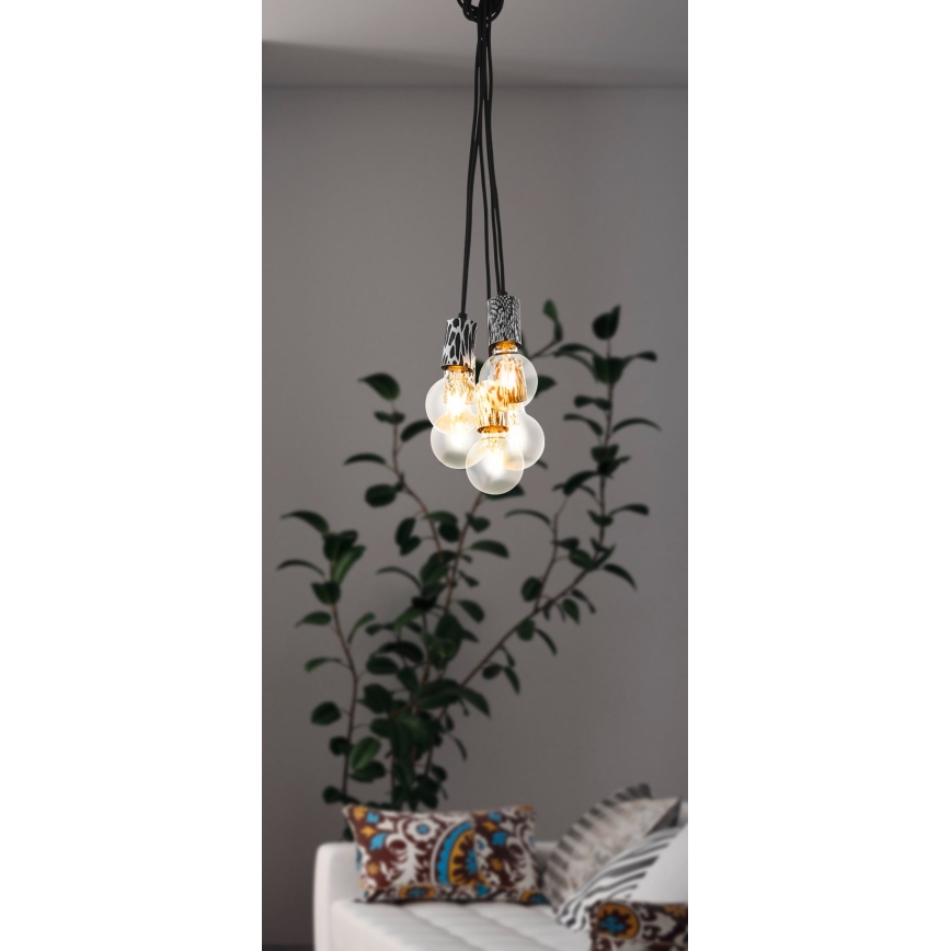 Eglo 43314 - Viseći luster COULSDON na sajli 5xE27/10W/230V