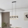 Eglo 43316 - Luster na sajli ERRIBERA 8xE27/40W/230V hrast/crna