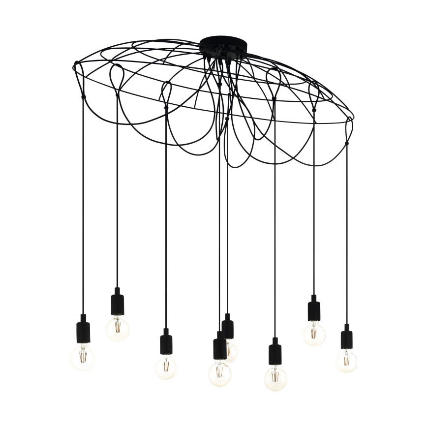 Eglo - Luster na sajli 8xE27/40W/230V