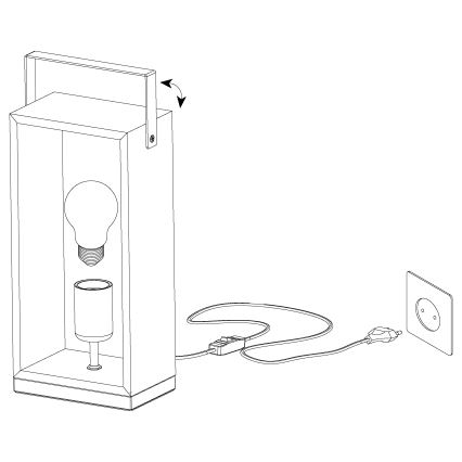 Eglo - Stolna lampa 1xE27/40W/230V