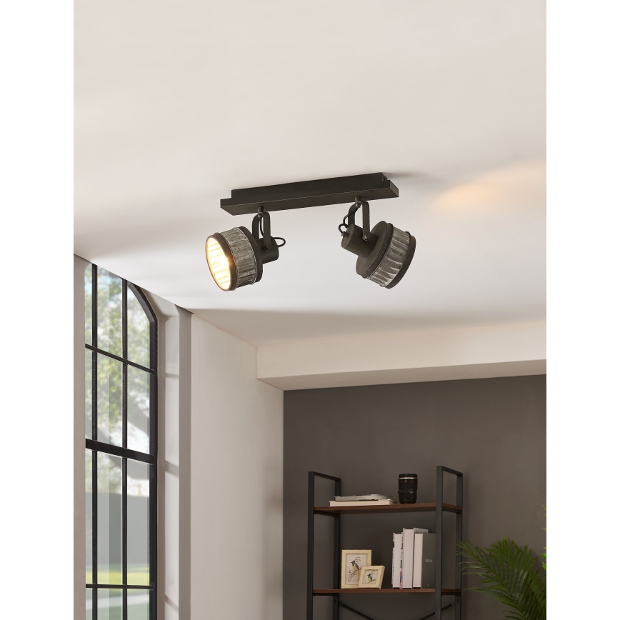 Eglo 43445 - Reflektor TURROCK 2xE27/28W/230V