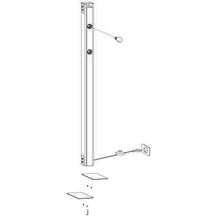 Eglo - Podna lampa 4xE27/60W/230V