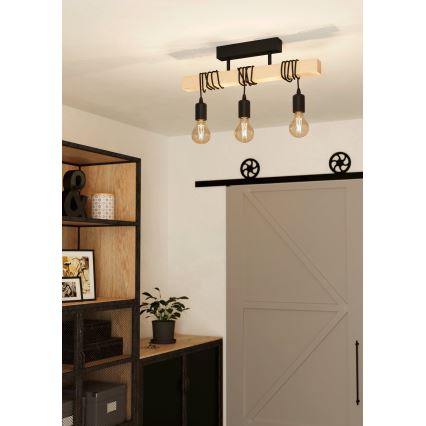 Eglo - Nadgradni luster TOWNSHEND 3xE27/60W/230V
