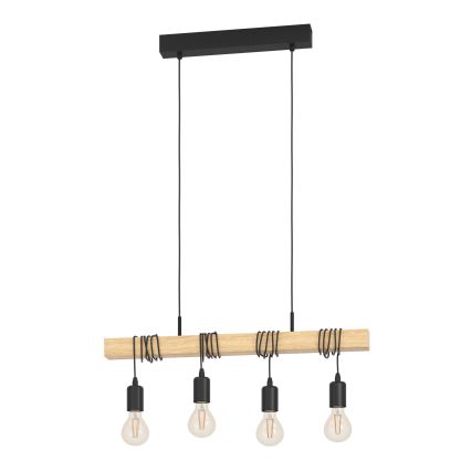 Eglo - Luster na sajli TOWNSHEND 4xE27/60W/230V