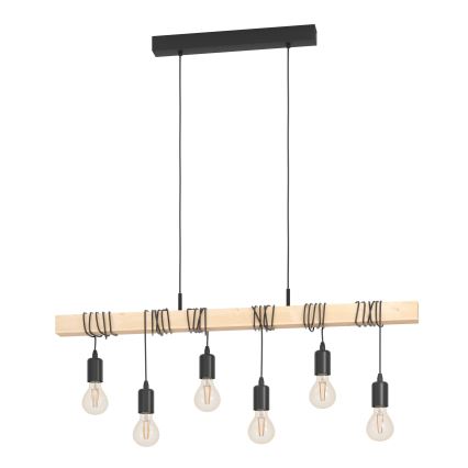 Eglo - Luster na sajli TOWNSHEND 6xE27/60W/230V