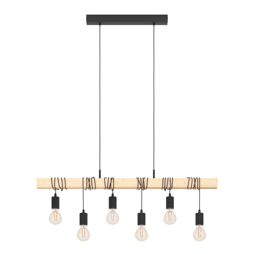 Eglo - Luster na sajli TOWNSHEND 6xE27/60W/230V
