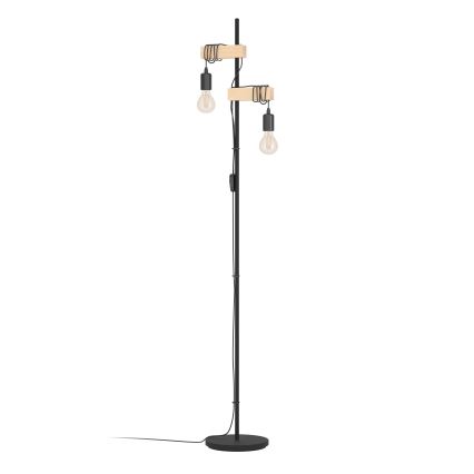 Eglo - Podna lampa TOWNSHEND 2xE27/10W/230V - FSC certificirano