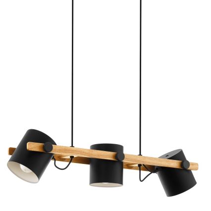 Eglo - Luster na sajli 3xE27/60W/230V - FSC certificirano