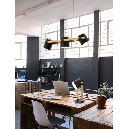 Eglo - Luster na sajli 3xE27/60W/230V - FSC certificirano