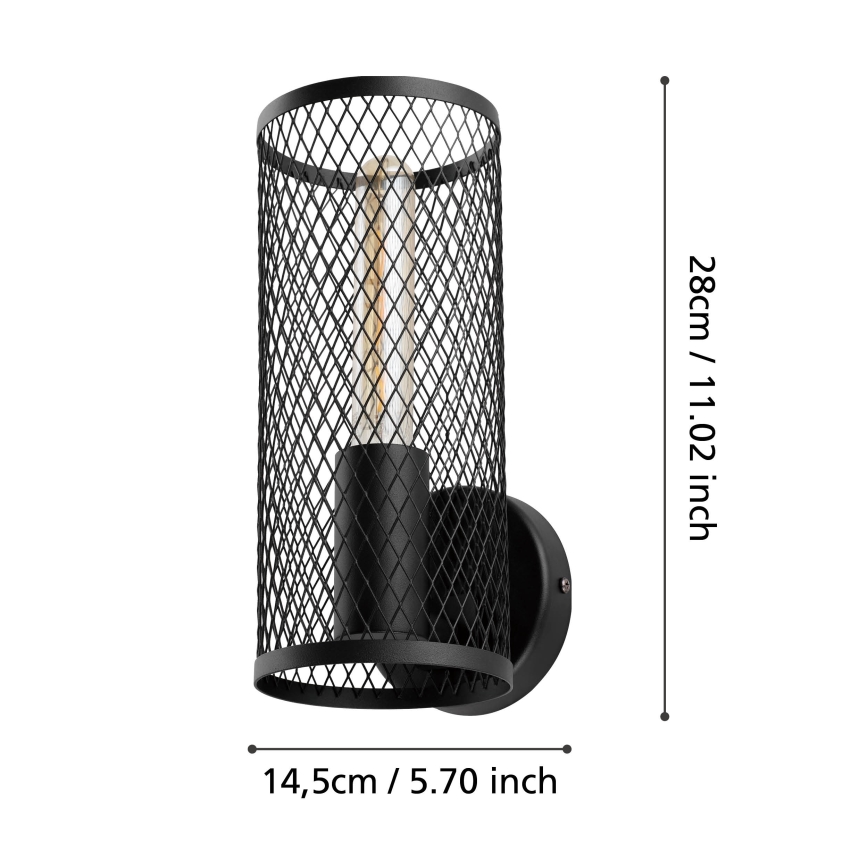 Eglo - Zidna svjetiljka 1xE27/40W/230V