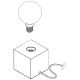 Eglo - Stolna lampa 1xE27/40W/230V smeđa