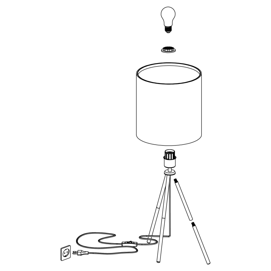 Eglo - Stolna lampa 1xE27/40W/230V