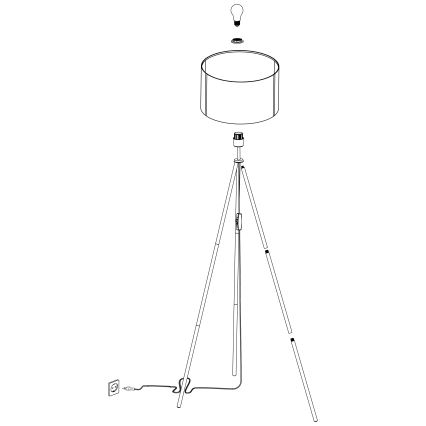 Eglo - Podna lampa 1xE27/40W/230V