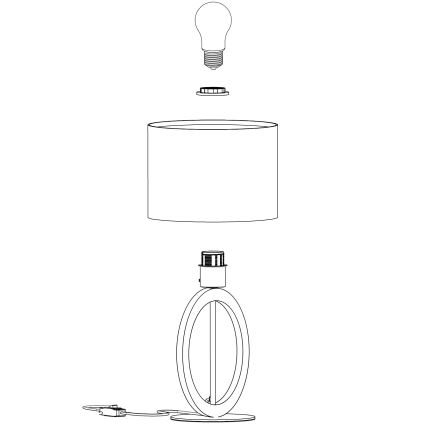 Eglo - Stolna lampa 1xE27/40W/230V