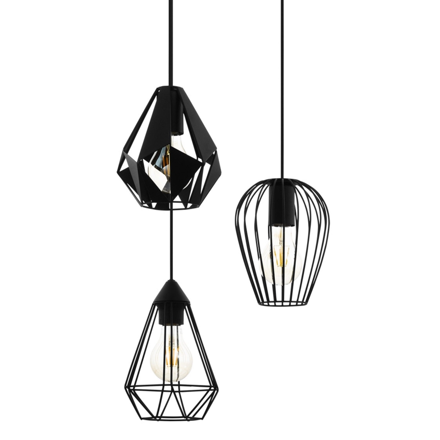 Eglo - Luster na sajli 3xE27/40W/230V