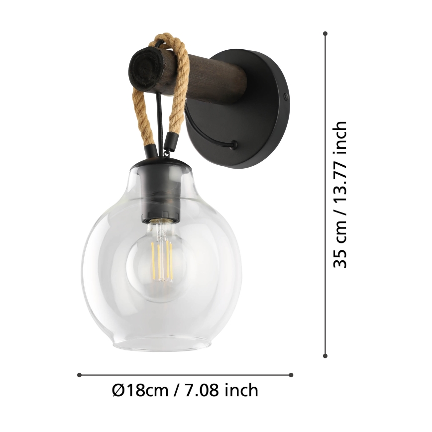 Eglo - Zidna svjetiljka 1xE27/40W/230V
