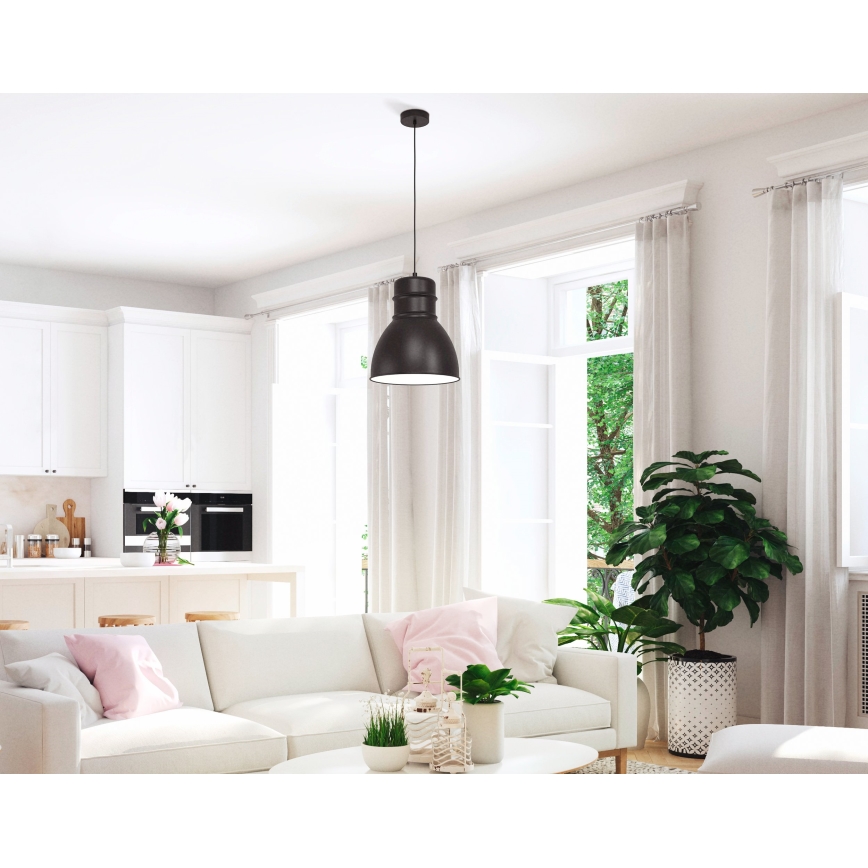Eglo - Luster na sajli 1xE27/60W/230V crna
