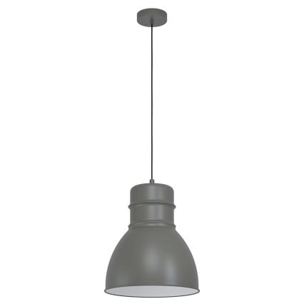 Eglo - Luster na sajli 1xE27/60W/230V siva