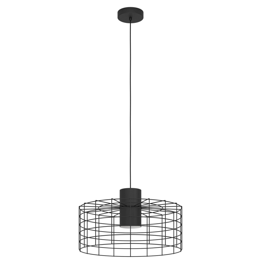 Eglo - Luster na sajli 1xE27/40W/230V pr. 48 cm crna