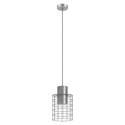 Eglo - Luster na sajli 1xE27/40W/230V pr. 20 cm srebrna