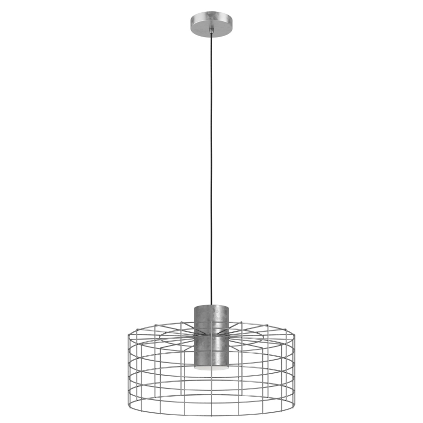 Eglo - Luster na sajli 1xE27/40W/230V pr. 48 cm srebrna