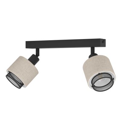 Eglo - Zidna svjetiljka 2xE14/40W/230V crna/bež