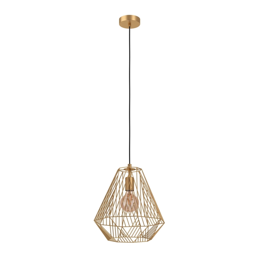 Eglo - Luster na sajli 1xE27/40W/230V zlatna