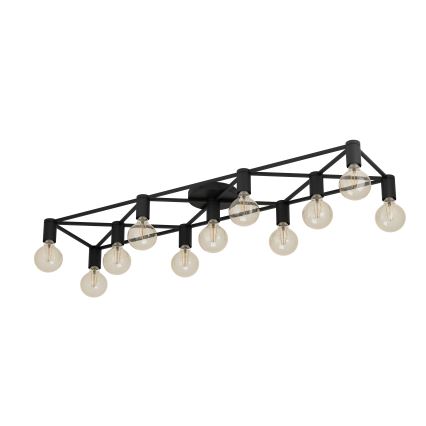 Eglo - Stropna svjetiljka 11xE27/40W/230V crna