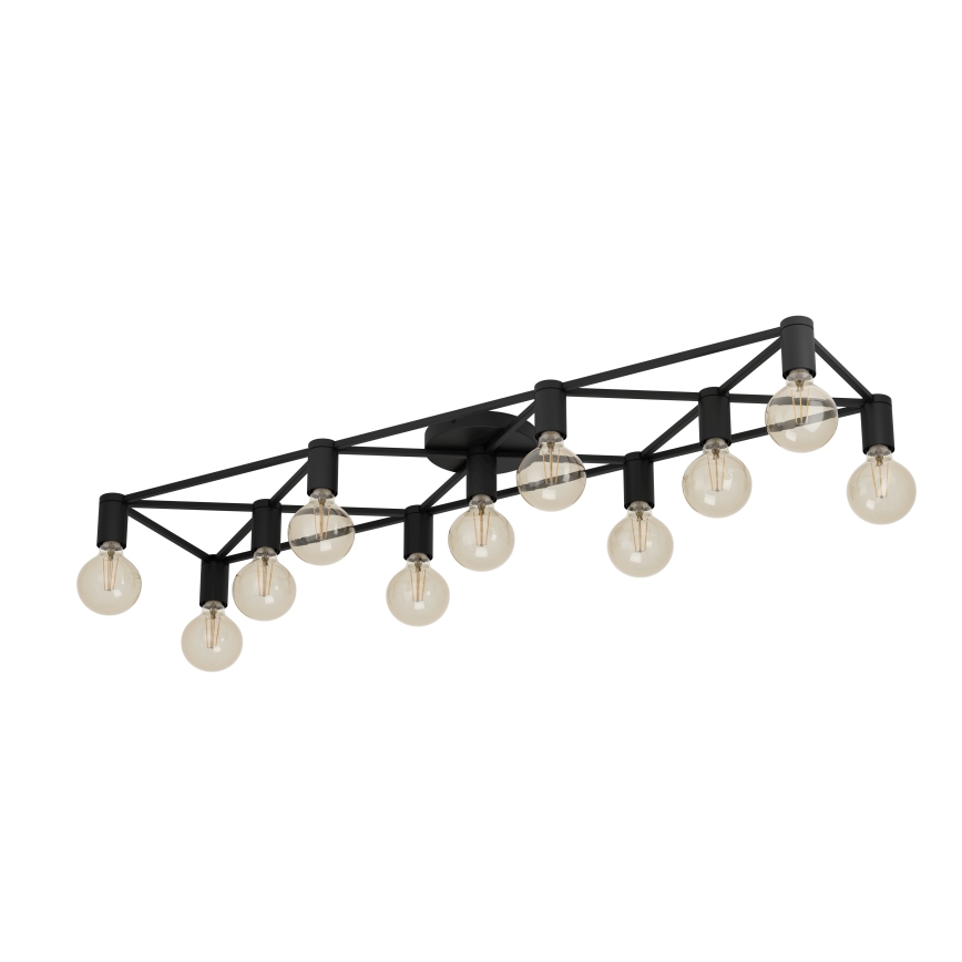 Eglo - Stropna svjetiljka 11xE27/40W/230V crna