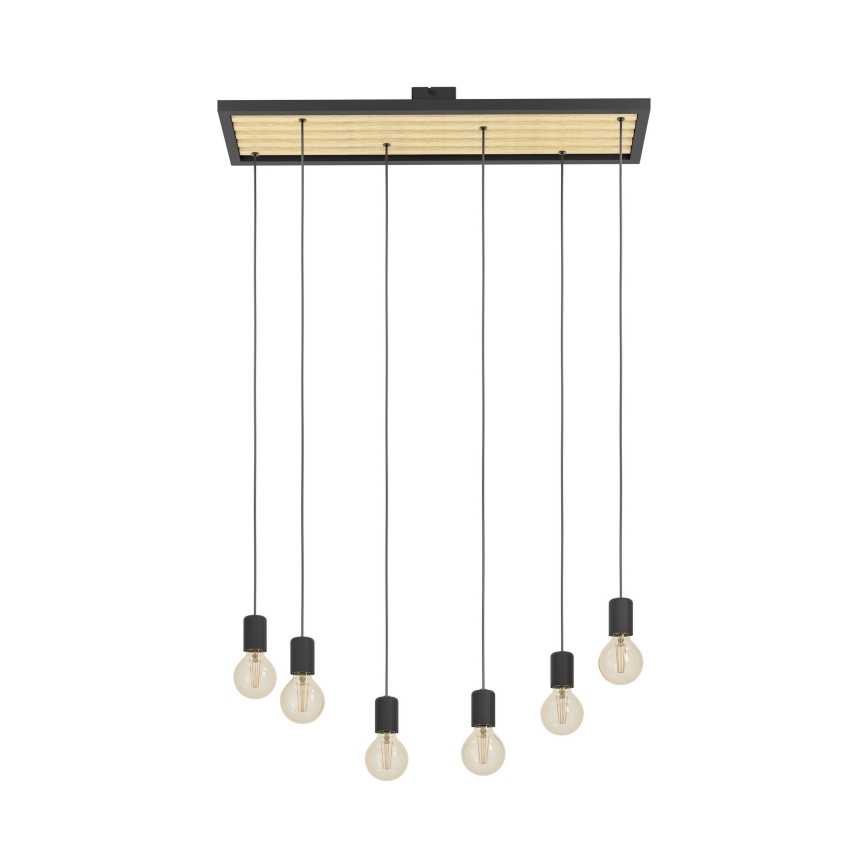 Eglo - Luster na sajli 6xE27/40W/230V