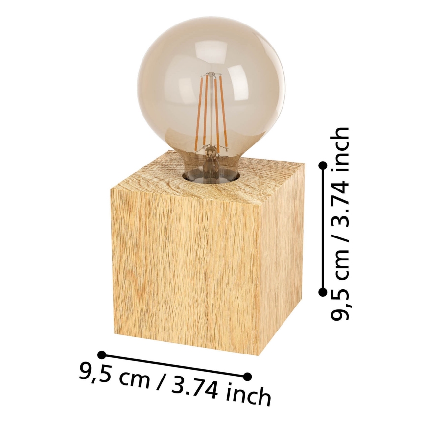 Eglo - Stolna lampa 1xE27/40W/230V bež