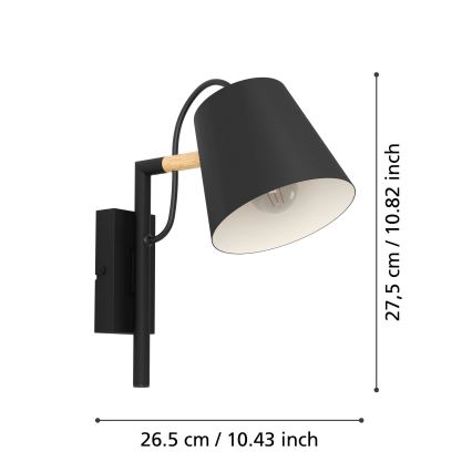 Eglo - Zidna lampa 1xE14/40W/230V