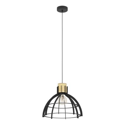 Eglo - Luster na sajli 1xE27/40W/230V crna