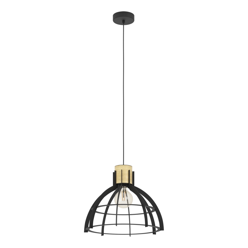 Eglo - Luster na sajli 1xE27/40W/230V crna