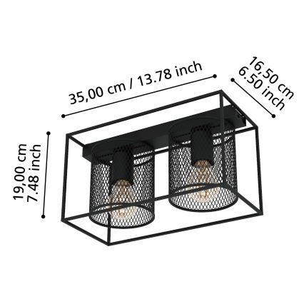 Eglo - Stropna svjetiljka 2xE27/40W/230V