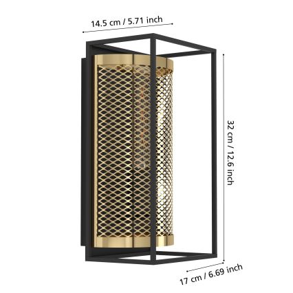 Eglo - Zidna svjetiljka 1xE27/40W/230V