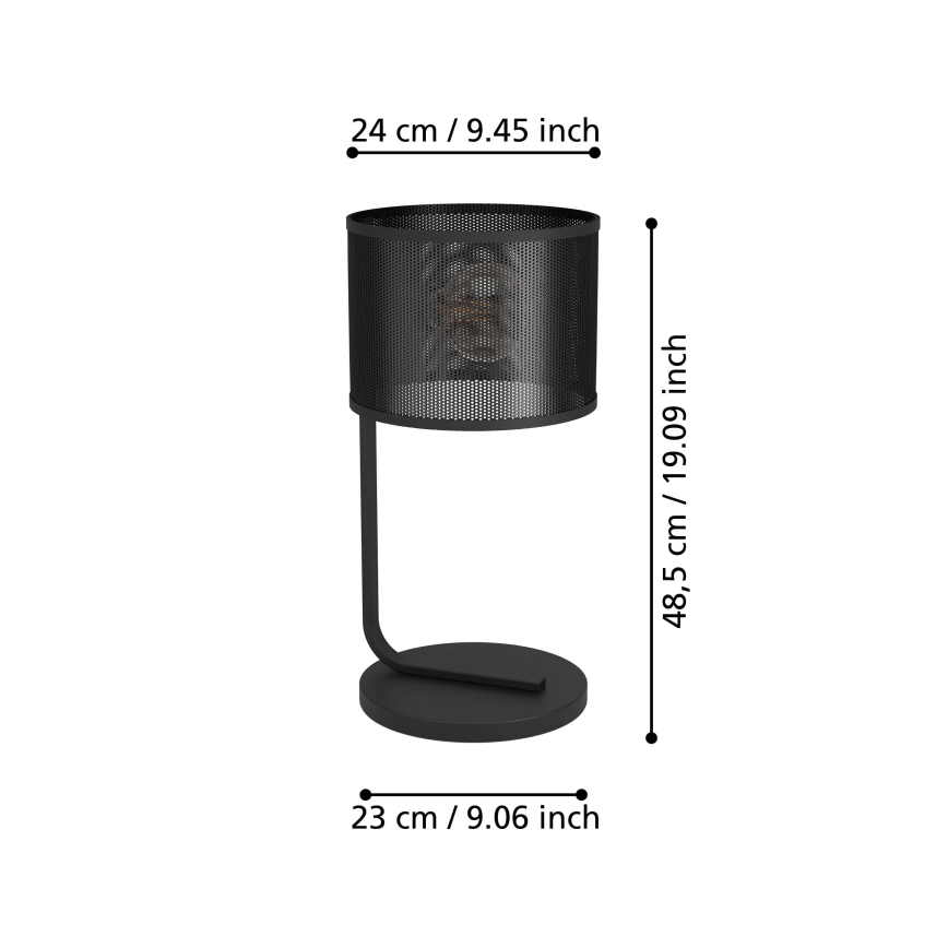 Eglo 43797 - Stolna lampa MANBY 1xE27/40W/230V