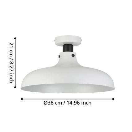 Eglo - Stropna svjetiljka 1xE27/40W/230V